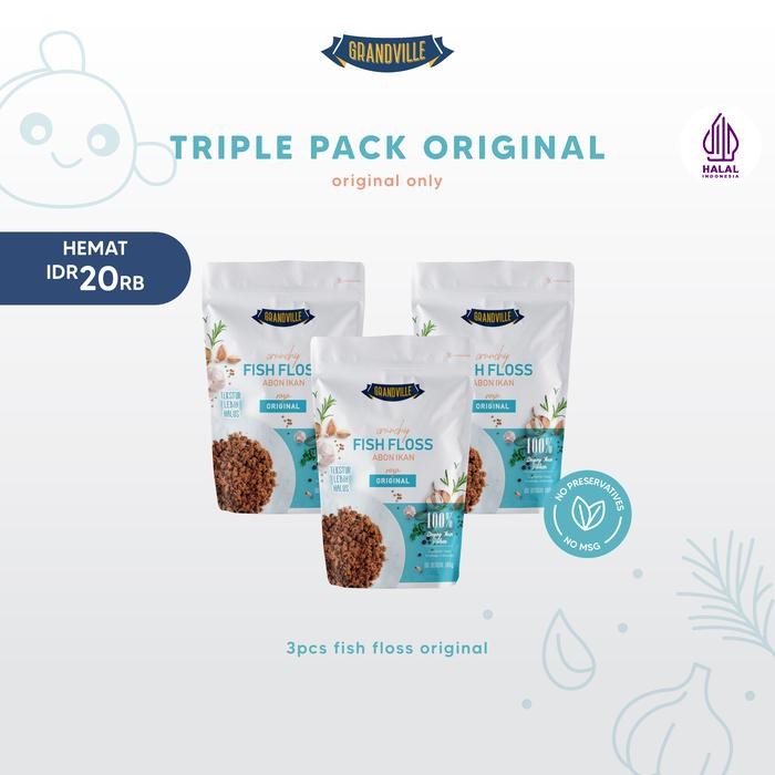 

ASLI Grandville Abon IKAN Crunchy Pack - Non Msg Gluten Free READY STOCK