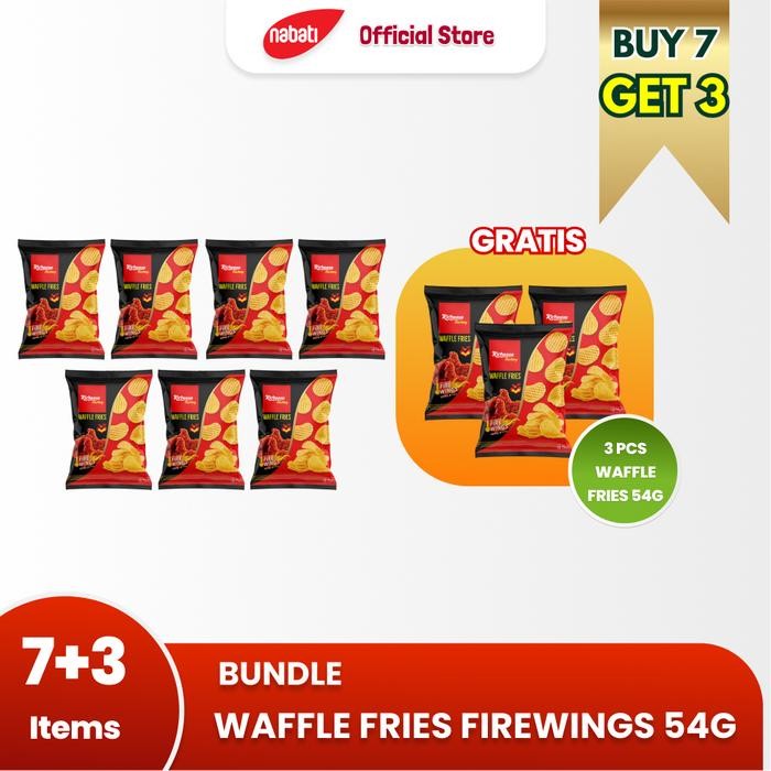 

SIAPKIRIM Waffle Fries Fire Wings 54 gram - 10 Pcs READY STOCK