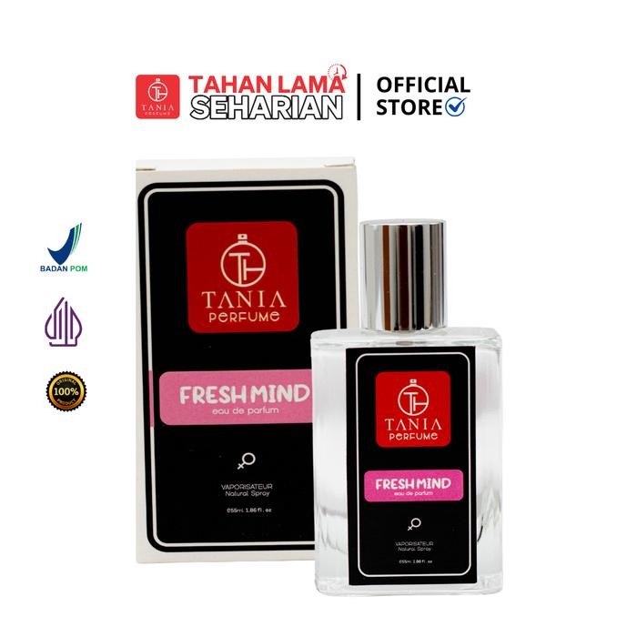 

Tania Perfume - Fresh Mind - Extrait de Perfume Ukuran 55 Ml sudah BPOM - Parfum Wanita Tahan Lama