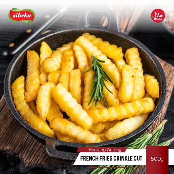 

LUXEHEALTH- Kentang Goreng Crinklecut French Fries Halal 500Gram Frozenfood-Sibeku