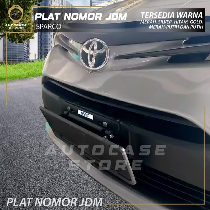 PROMO PLAT NOMOR JDM LOGO SPARCO DUDUKAN PLAT NOMOR UNIVERSAL