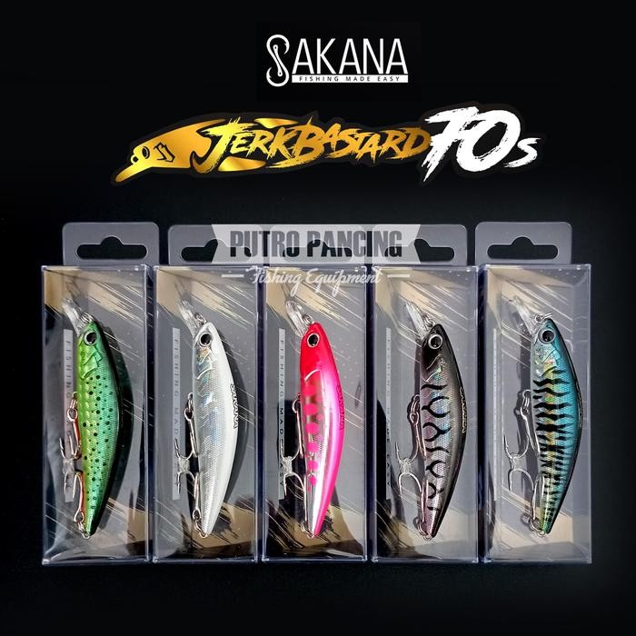 Lure Sakana Jerkbastard 70s Minnow Sinking