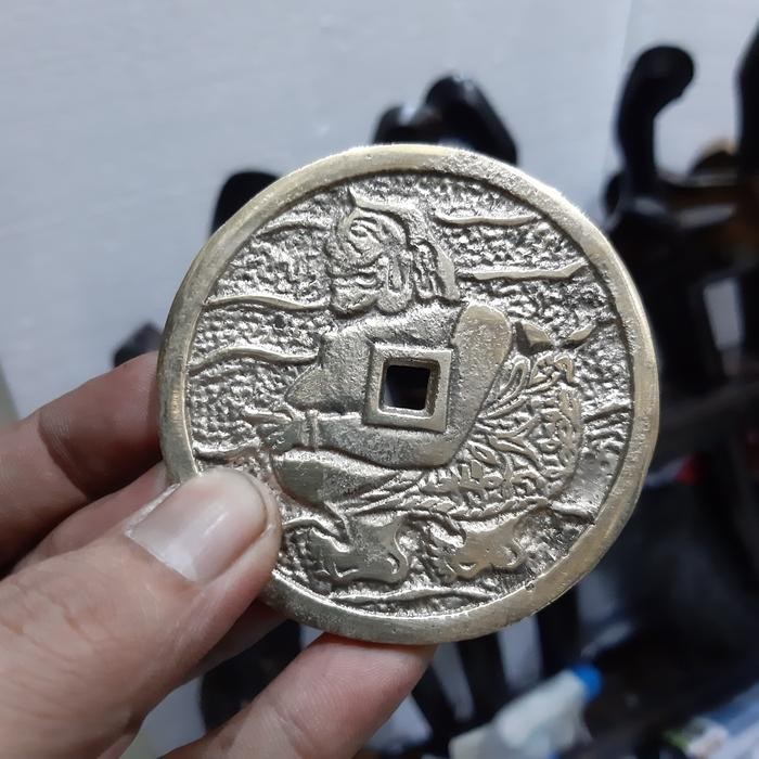 Koin Semar Kuningan Antik Koleksi Pajangan Asli