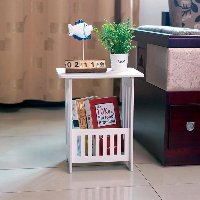 Dekoruma Furniiture - Meja Sudut Kotak Coffee Table Kotak Meja Multifungsi