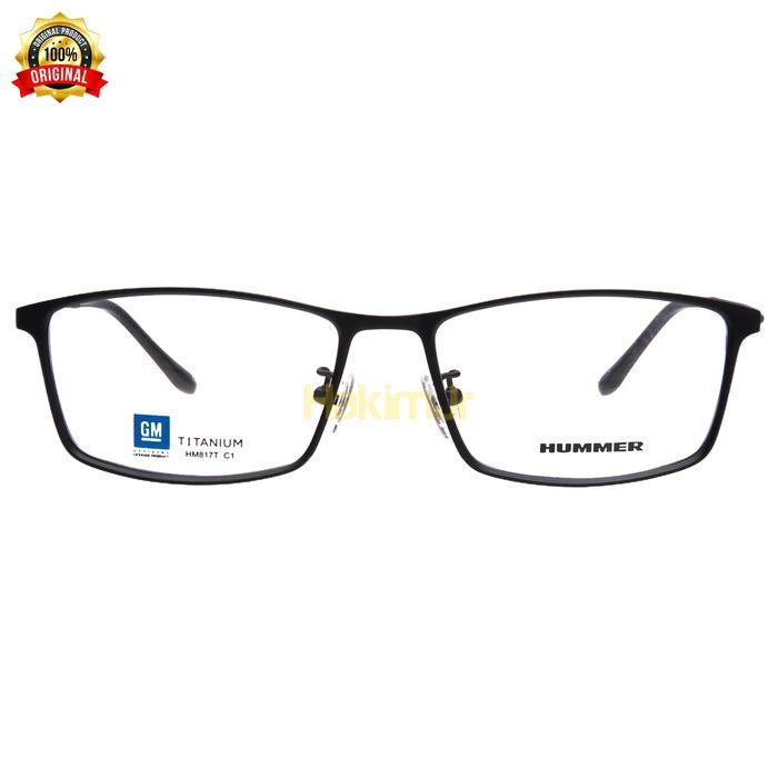 Frame Kacamata Hummer Titanium HM817T Original