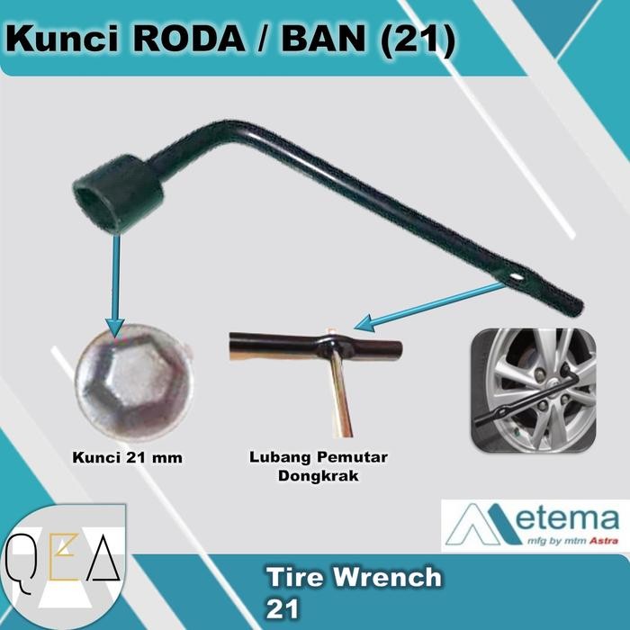 Kunci Roda Mobil / BAN Mobil 21mm Metema Original