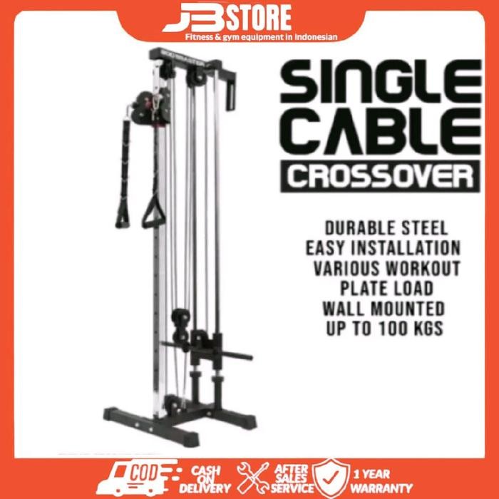 Single cable crossover/alat gym/fitnes alat angkat beban