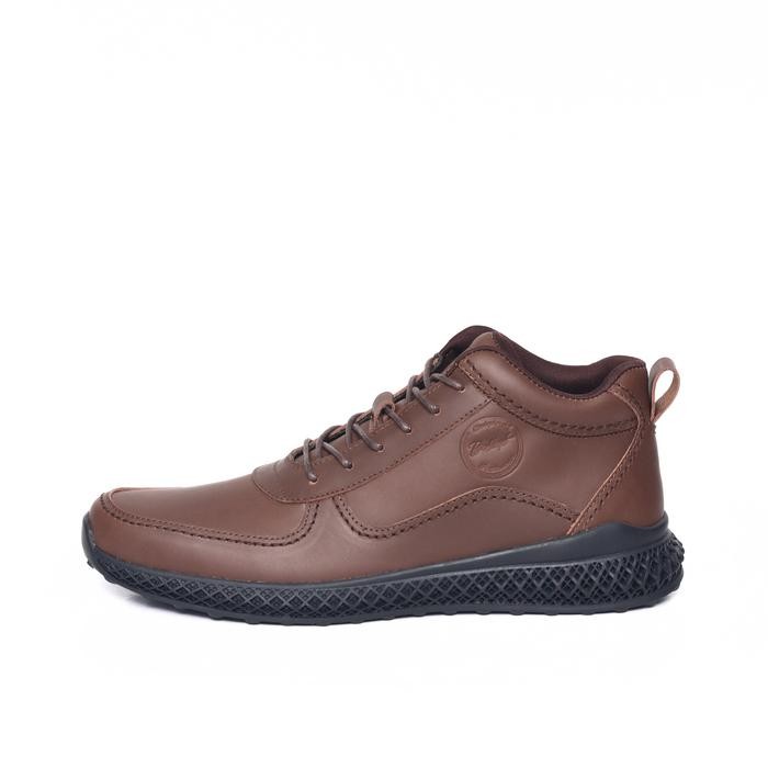 Bradleys Hero TL Brown - Sepatu Kulit Formal Kasual Semi Boots Pria
