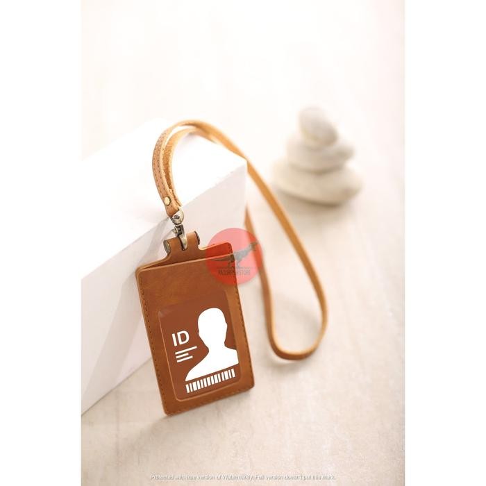 

Ready Nametag Id Card Souvenir Temboro Pu Leather 3 Slot