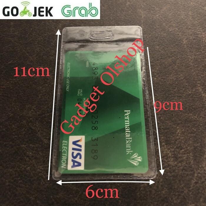 

Ready Etoll Plastik Bening Tipis 500Pcs Name Tag Holder Transparan Kartu Emoney Flazz Brizzi
