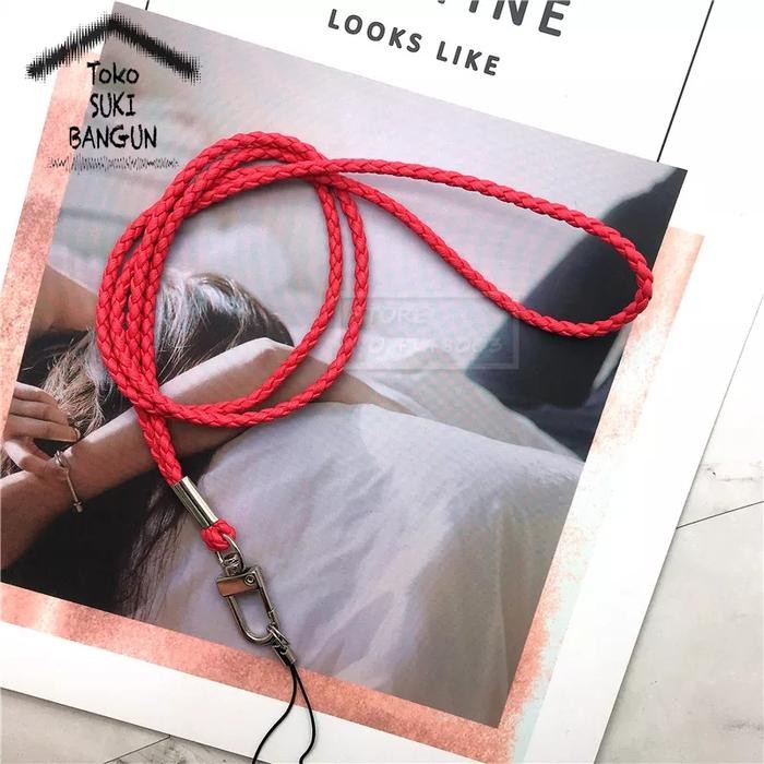 

Ready Tali Lanyard Name Tag Id Card Strap Elastic Pu Leather Colorful Nt-004