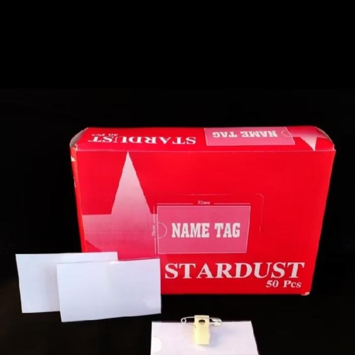 

Ready Name Tag Jepit Peniti Buaya Isi 50Pcs