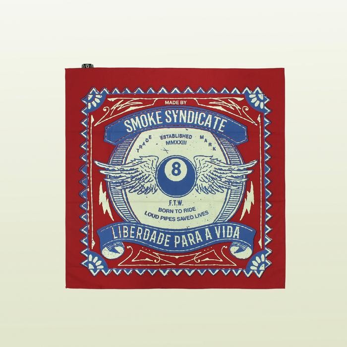 ORIGINAL SMOKE Bandana WINGS - Red Buff Syal untuk Penggunaan Luar Ruangan Headbands Masker READY