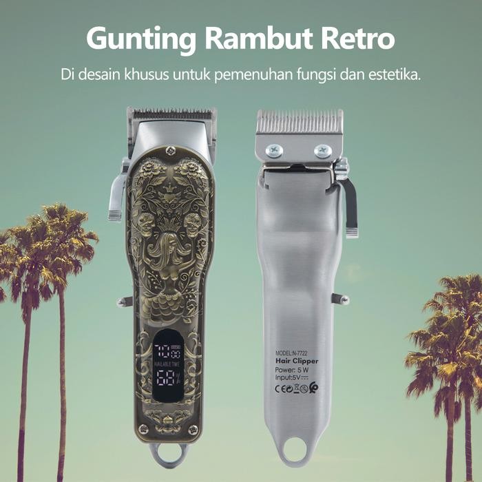 Remington Authorized - Nk-7722 Clipper Alat Pangkas Rambut Pria Barber Mesin Cukur Rambut