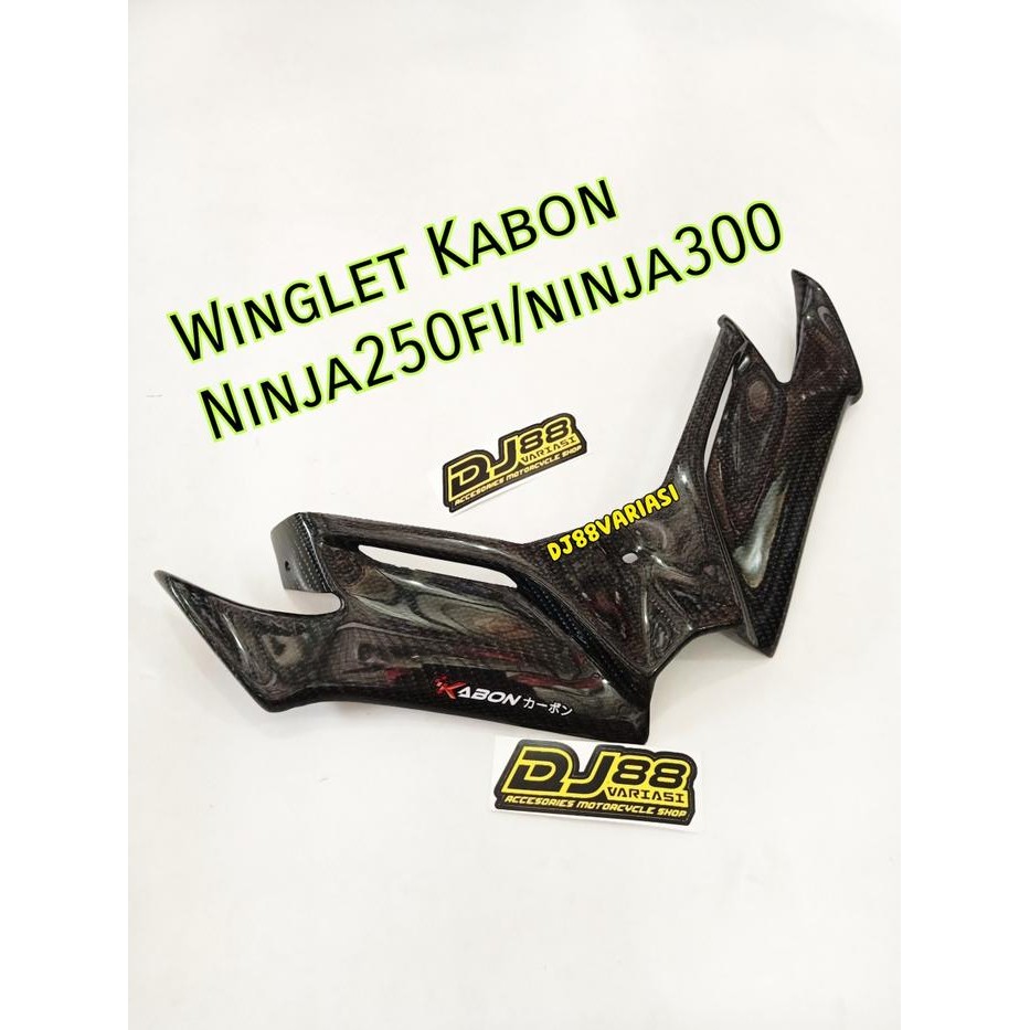 Terbaik Winglet Kabon Ninja 250 Fi Old Winglet Carbon Kevlar Ninja250Fi 300 Terlariss !!