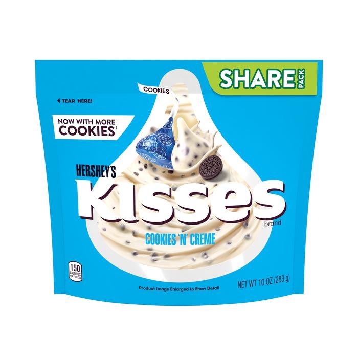 

Baru Hershey's Kisses Chocolate cookies n cream 283gr