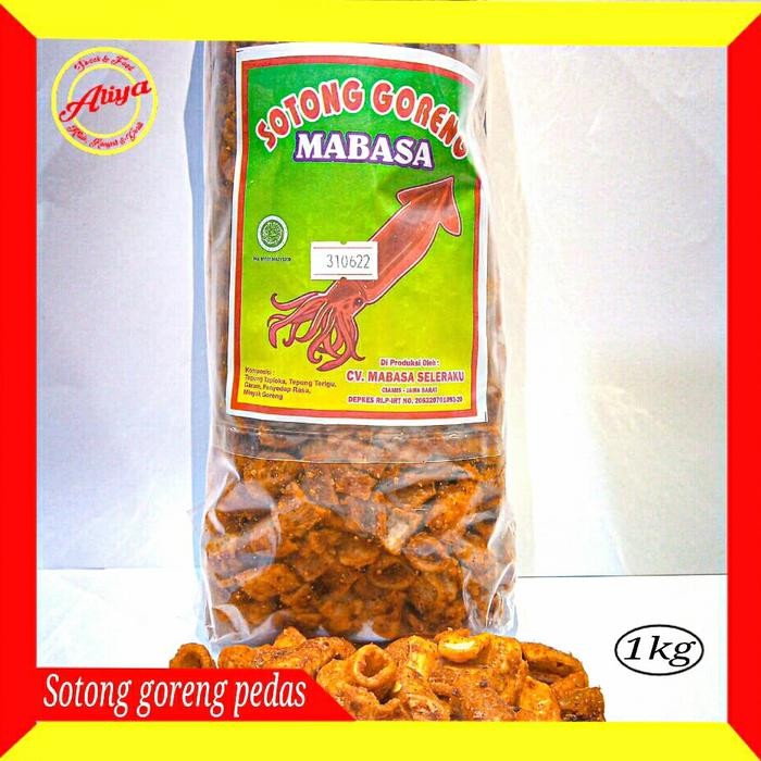 

promo sotong goreng pedas 1kg renyah gurih spicy squid snack