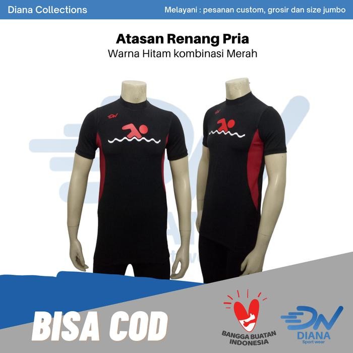 Atasan Baju Renang Pria Baju Renang Pria Lengan Pendek Baju Renang