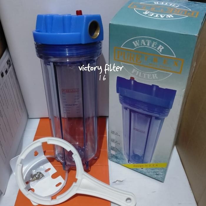 Pilihan- Housing Filter 10''Inch Puretrex Drat Kuningan