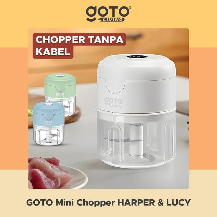 Goto Lucy Harper Mini Chopper Blender Penggiling Bumbu Dapur Portable