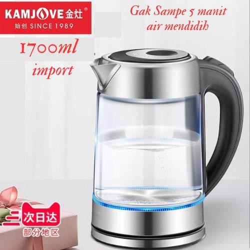 Pemanas Air Kaca Listrik Teko Kaca Listrik Modern Teapot Kaca T558