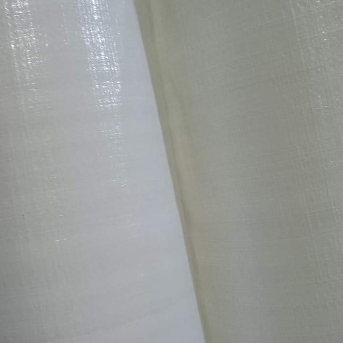 Terpal plastik A12 putih putih ukuran 2x3