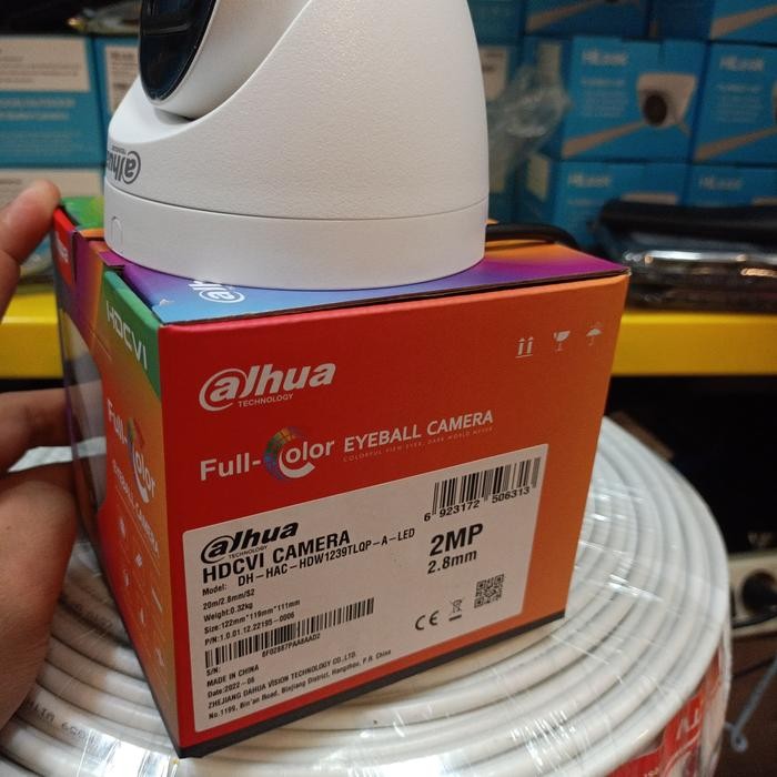 KAMERA CCTV DAHUA INDOOR 2MP COLORVU BUILT IN MIC GARANSI RESMI DAHUA