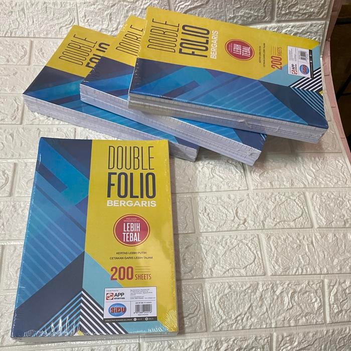 

Bisa Gosend! Kertas Double Folio Bergaris Sidu/Sinar Dunia/Sdu Rf 200 Lembar