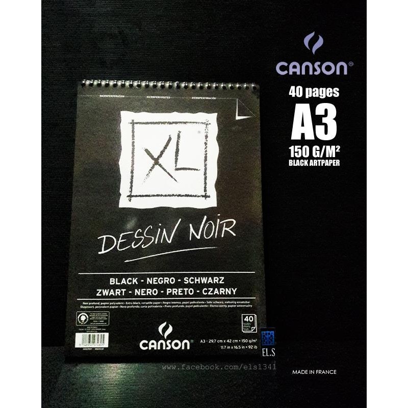 

Canson Xl Dessin Noir A3