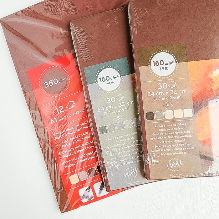 

Canson Mi Teintes Pastel Tones Pad Honey Comb Surface