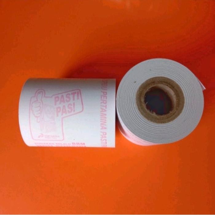 

KERTAS KASIR LOGO SPBU PASTI PAS 58/57x48 paket 10 pc