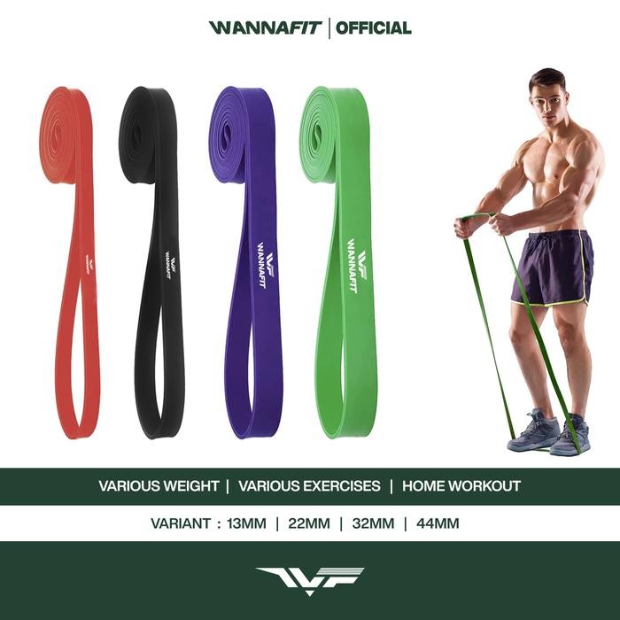Pilihan- Wannafit Resistance Band Latex Karet Elastis Olahraga Alat Olahraga Rumah