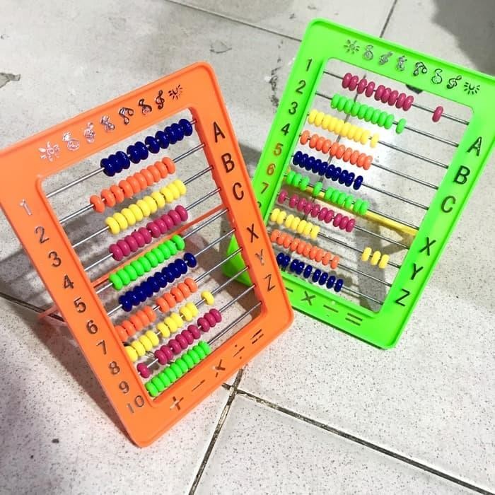 Jual Rugi Alat Hitung Sempoa Kecil - Sempoa Import - Alat Hitung Anak - Kecrekan