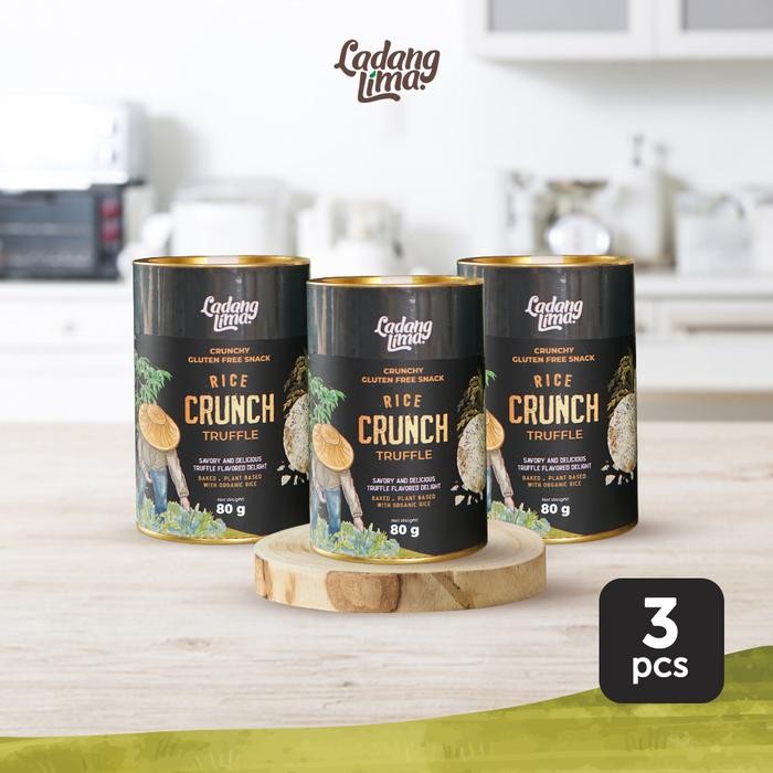 

SIAPKIRIM Rice Crunch TRUFFLE - Premium Crunchy Gluten Free Snack Ladang Lima Food Crispy READY