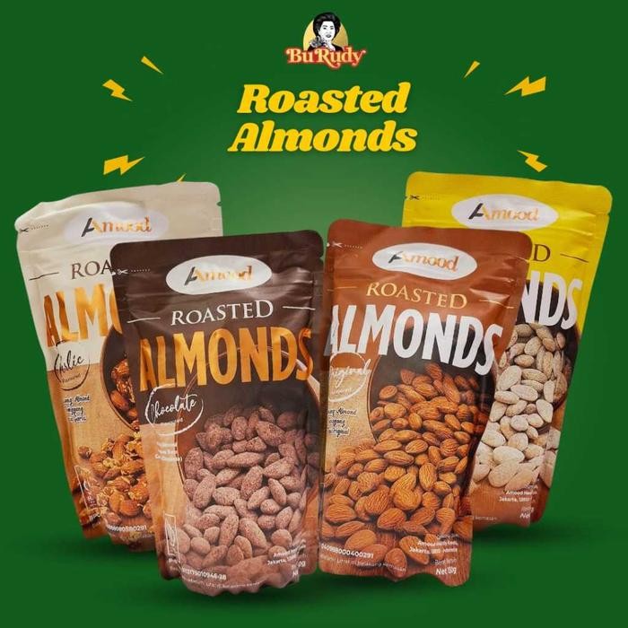 

DISKON Roasted Almond / Kacang Almond Panggang Aneka Rasa 150g READY STOCK