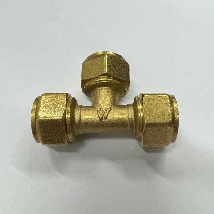 ready sambungan Kuningan Tee 1/2" inch Pipa Air Panas