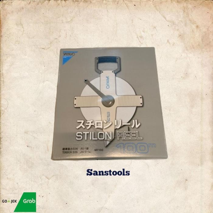 Berkualitas Meteran Gulung Tancap Yamayo 100M Stilon Reel 100 M Meter Mtr Japan Terlariss 