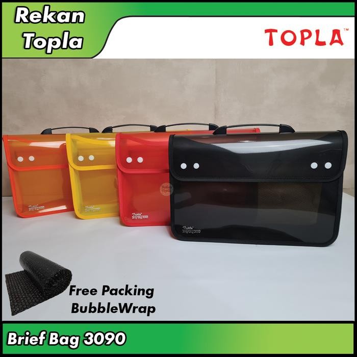 

jjm - Map Plastik Bag Kancing tas dokumen Sekolah / BriefBag 3090 TOPLA