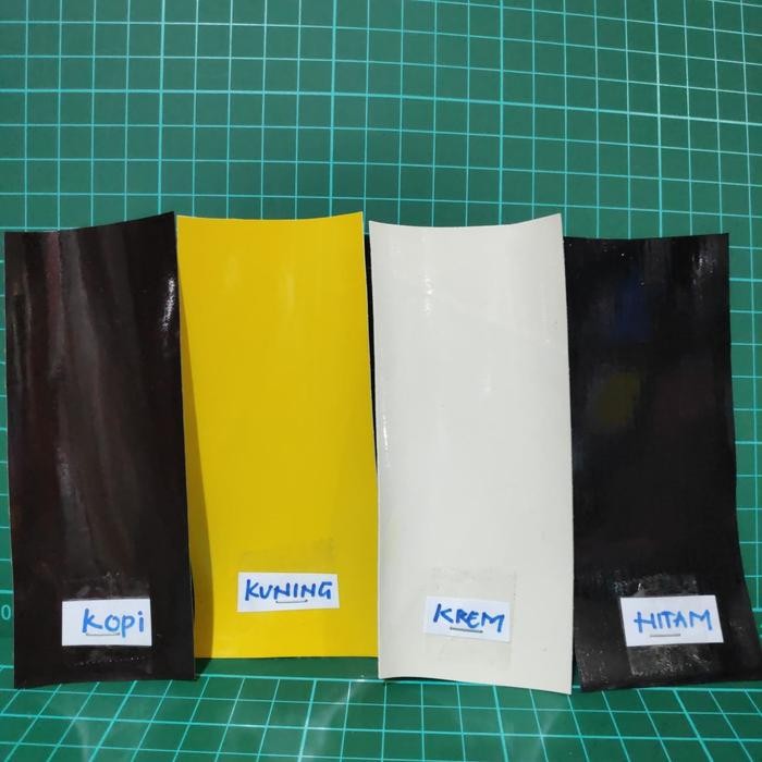 Pilihan- Bahan Kain Kulit Imitasi Sintetis Gloss Kilap Jual Per Meter
