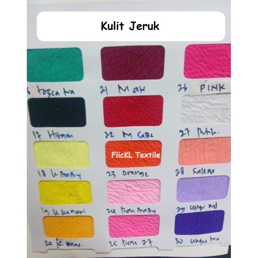 Kain Kulit Jeruk Bahan Kaos Kulit Jeruk Bahan Kulit Jeruk Kilo