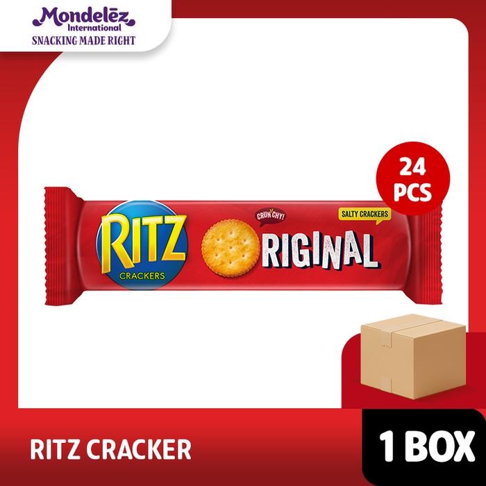 

RITZ BISKUIT CRACKERS ORIGINAL 100 GR - 1 Dus Isi 24 pcs - Biskuit Gurih Dan Renyah