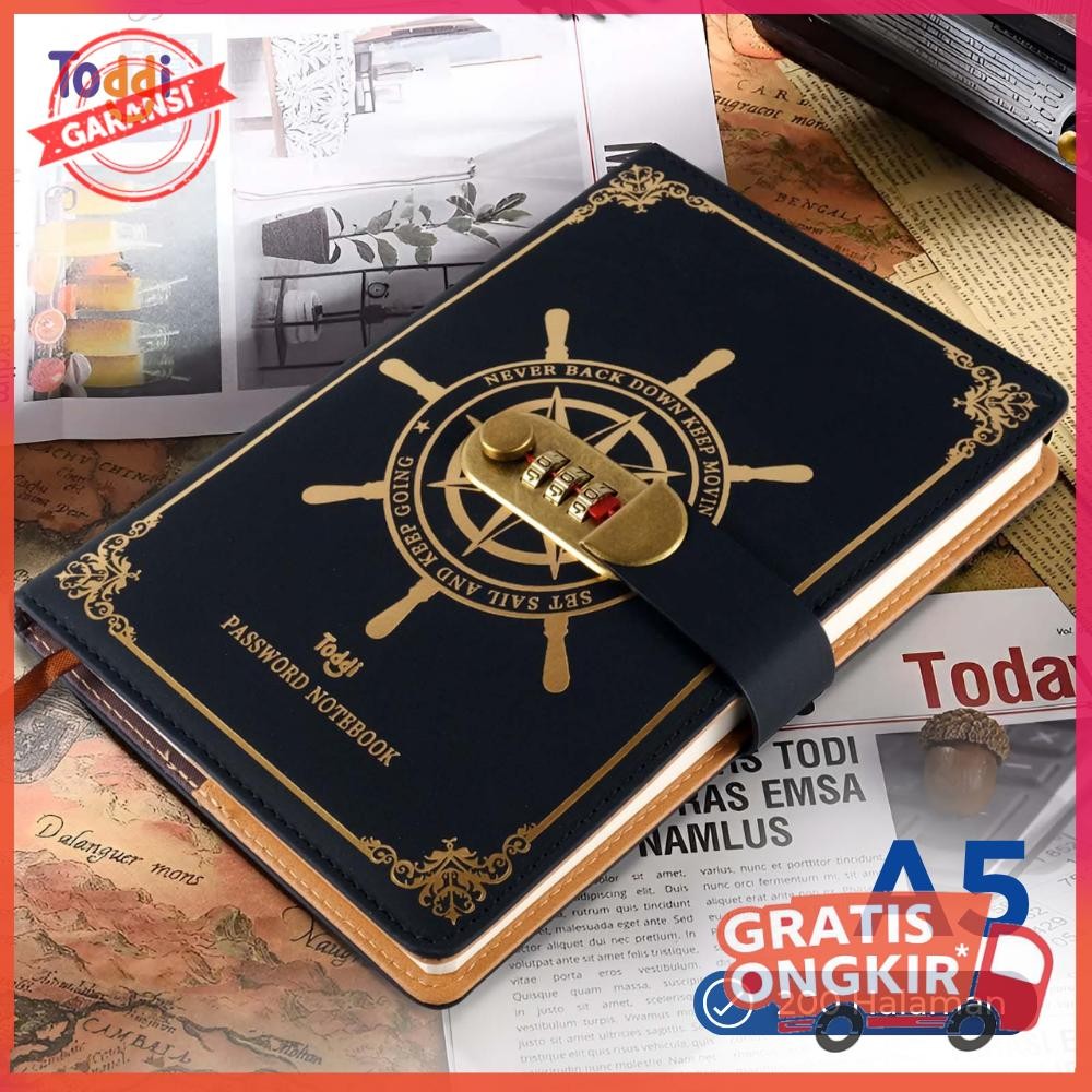 

Buku Jurnal Leather Vintage Pirate A5 200 Halaman Grid with Lock - 10001