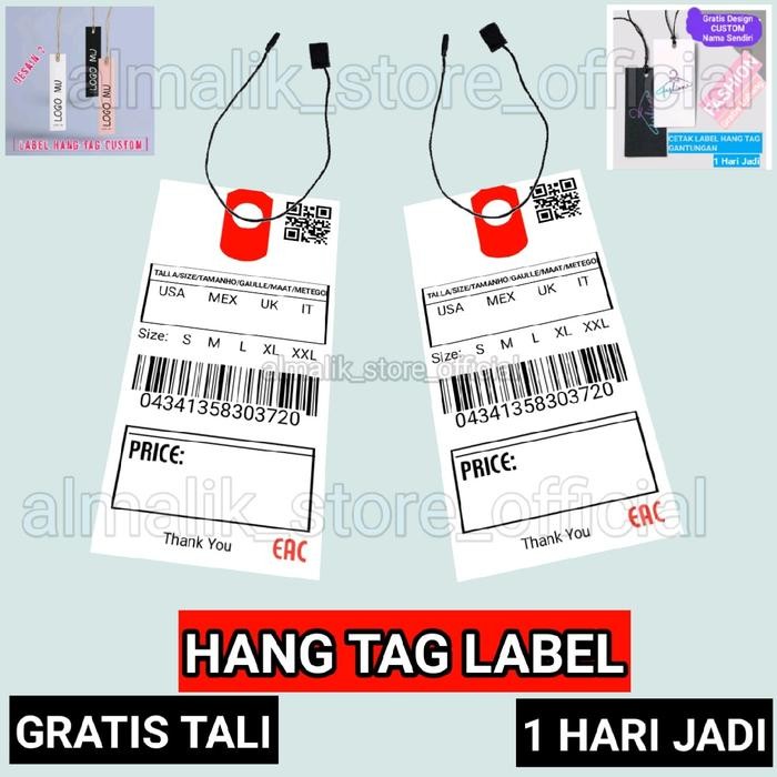 

Pilihan- 200 Pcs Hang Tag Label Baju Handtag Label Import Gratis Tali Note