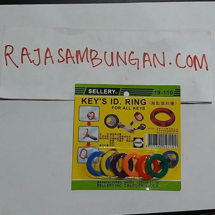 

Pilihan- Karet Tanda Kunci Pvc Key Id Ring Per Set Isi 6