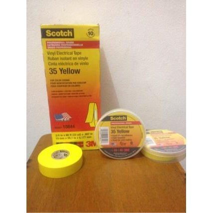 

Pilihan- Scotch 35 Yellow Vinyl Tape (3/4 X 66Ft)