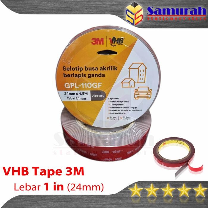 

Pilihan- Double Tape 3M Vhb 1 Inch Ori 24 Mm 4,5 Meter / Dobel Tip 1" - 2 ,4 Cm