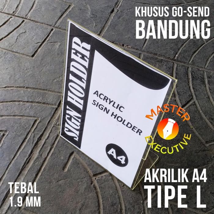 

Pilihan- Akrilik A4 Tipe L / Stand Up Vertical Acrylic Sign Holder