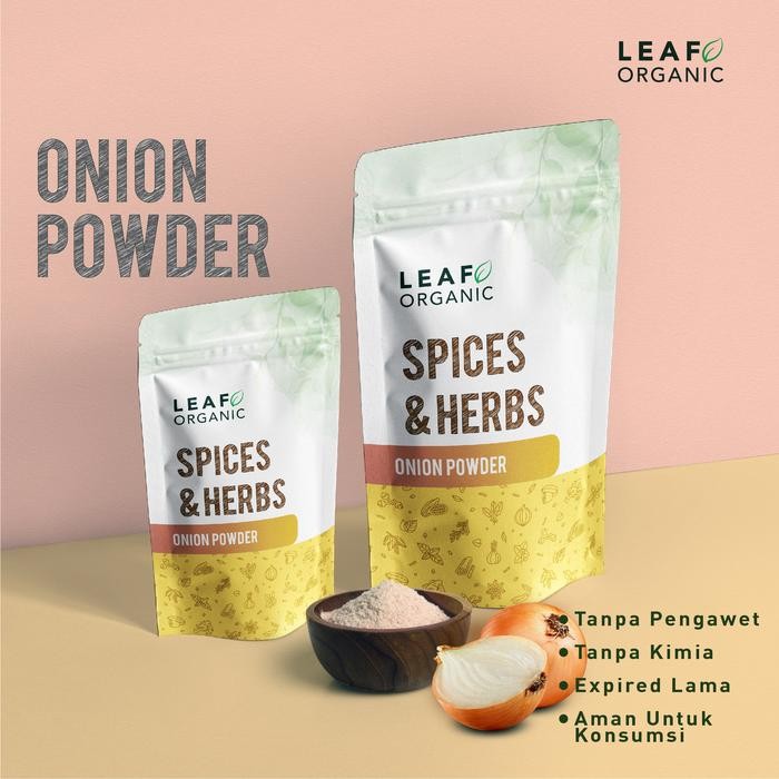 

Pilihan- Onion Powder Leaf Organic Bawang Bombay Bubuk Premium Kering Murni Organik