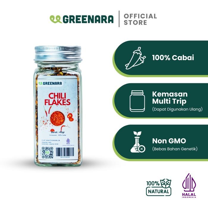 

Pilihan- Greenara Cabe Kering 45Gr / Chili Flakes