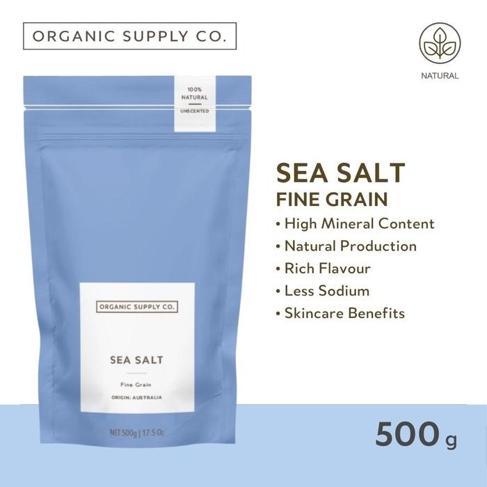 

Pilihan- Organic Supply Co. Pure Sea Salt: Cooking, Skincare, Detox - 500G